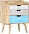 vidaXL - Nachtkastje - 47x35x63 - cm - massief - mangohout