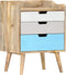 vidaXL - Nachtkastje - 47x35x63 - cm - massief - mangohout