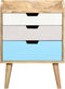 vidaXL - Nachtkastje - 47x35x63 - cm - massief - mangohout