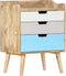vidaXL - Nachtkastje - 47x35x63 - cm - massief - mangohout