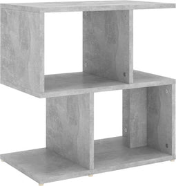 vidaXL - Nachtkastje - 50x30x51,5 - cm - bewerkt - hout - betongrijs