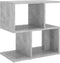 vidaXL - Nachtkastje - 50x30x51,5 - cm - bewerkt - hout - betongrijs