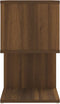 vidaXL - Nachtkastje - 50x30x51,5 - cm - bewerkt - hout - bruin - eikenkleur