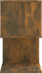 vidaXL - Nachtkastje - 50x30x51,5 - cm - bewerkt - hout - gerookt - eikenkleurig