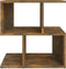 vidaXL - Nachtkastje - 50x30x51,5 - cm - bewerkt - hout - gerookt - eikenkleurig