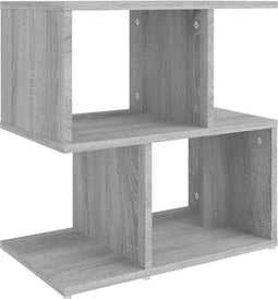 vidaXL - Nachtkastje - 50x30x51,5 - cm - bewerkt - hout - grijs - sonoma - eikenkleur