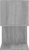 vidaXL - Nachtkastje - 50x30x51,5 - cm - bewerkt - hout - grijs - sonoma - eikenkleur