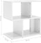 vidaXL - Nachtkastje - 50x30x51,5 - cm - bewerkt - hout - hoogglans - wit