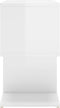 vidaXL - Nachtkastje - 50x30x51,5 - cm - bewerkt - hout - hoogglans - wit