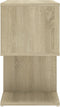 vidaXL - Nachtkastje - 50x30x51,5 - cm - bewerkt - hout - sonoma - eikenkleurig