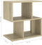vidaXL - Nachtkastje - 50x30x51,5 - cm - bewerkt - hout - sonoma - eikenkleurig