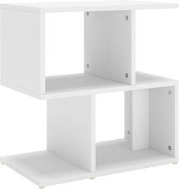 vidaXL - Nachtkastje - 50x30x51,5 - cm - bewerkt - hout - wit