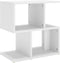 vidaXL - Nachtkastje - 50x30x51,5 - cm - bewerkt - hout - wit