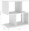 vidaXL - Nachtkastje - 50x30x51,5 - cm - bewerkt - hout - wit