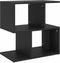 vidaXL - Nachtkastje - 50x30x51,5 - cm - bewerkt - hout - zwart