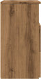 vidaXL - Nachtkastje - 50x32x60 - cm - bewerkt - hout - artisanaal - eikenkleurig