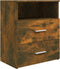 vidaXL - Nachtkastje - 50x32x60 - cm - gerookt - eikenkleurig