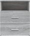 vidaXL - Nachtkastje - 50x32x60 - cm - grijs - sonoma - eikenkleurig
