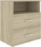 vidaXL - Nachtkastje - 50x32x60 - cm - sonoma - eikenkleurig