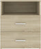 vidaXL - Nachtkastje - 50x32x60 - cm - sonoma - eikenkleurig