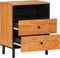 vidaXL - Nachtkastje - 50x33x60 - cm - massief - acaciahout