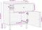 vidaXL - Nachtkastje - 50x33x60 - cm - massief - acaciahout