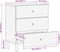 vidaXL - Nachtkastje - 50x33x60 - cm - massief - acaciahout