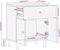 vidaXL - Nachtkastje - 50x33x60 - cm - massief - acaciahout