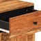 vidaXL - Nachtkastje - 50x33x60 - cm - massief - acaciahout