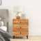 vidaXL - Nachtkastje - 50x33x60 - cm - massief - acaciahout