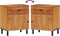 vidaXL - Nachtkastje - 50x33x60 - cm - massief - acaciahout