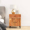 vidaXL - Nachtkastje - 50x33x60 - cm - massief - acaciahout