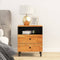 vidaXL - Nachtkastje - 50x33x60 - cm - massief - acaciahout