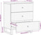 vidaXL - Nachtkastje - 50x33x60 - cm - massief - mangohout - bruin - en - zwart