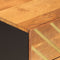 vidaXL - Nachtkastje - 50x33x60 - cm - massief - mangohout - bruin - en - zwart