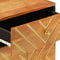 vidaXL - Nachtkastje - 50x33x60 - cm - massief - mangohout - bruin - en - zwart