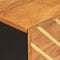 vidaXL - Nachtkastje - 50x33x60 - cm - massief - mangohout - bruin - en - zwart