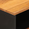 vidaXL - Nachtkastje - 50x33x60 - cm - massief - mangohout - bruin - en - zwart
