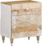 vidaXL - Nachtkastje - 50x33x60 - cm - massief - mangohout