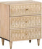 vidaXL - Nachtkastje - 50x33x60 - cm - massief - mangohout