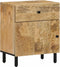 vidaXL - Nachtkastje - 50x33x60 - cm - massief - mangohout