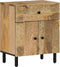 vidaXL - Nachtkastje - 50x33x60 - cm - massief - mangohout