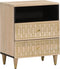 vidaXL - Nachtkastje - 50x33x60 - cm - massief - mangohout