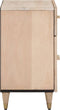 vidaXL - Nachtkastje - 50x33x60 - cm - massief - mangohout
