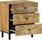 vidaXL - Nachtkastje - 50x33x60 - cm - massief - mangohout