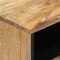 vidaXL - Nachtkastje - 50x33x60 - cm - massief - mangohout