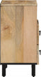 vidaXL - Nachtkastje - 50x33x60 - cm - massief - mangohout