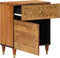 vidaXL - Nachtkastje - 50x33x60 - cm - massief - mangohout