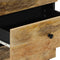 vidaXL - Nachtkastje - 50x33x60 - cm - massief - mangohout