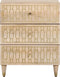 vidaXL - Nachtkastje - 50x33x60 - cm - massief - mangohout
